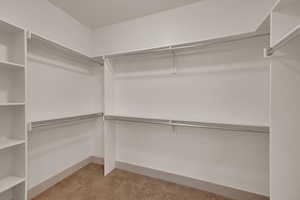 Primary suite walk in closet