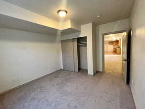 Basement Bedroom 2 with new carpet 8/18/25