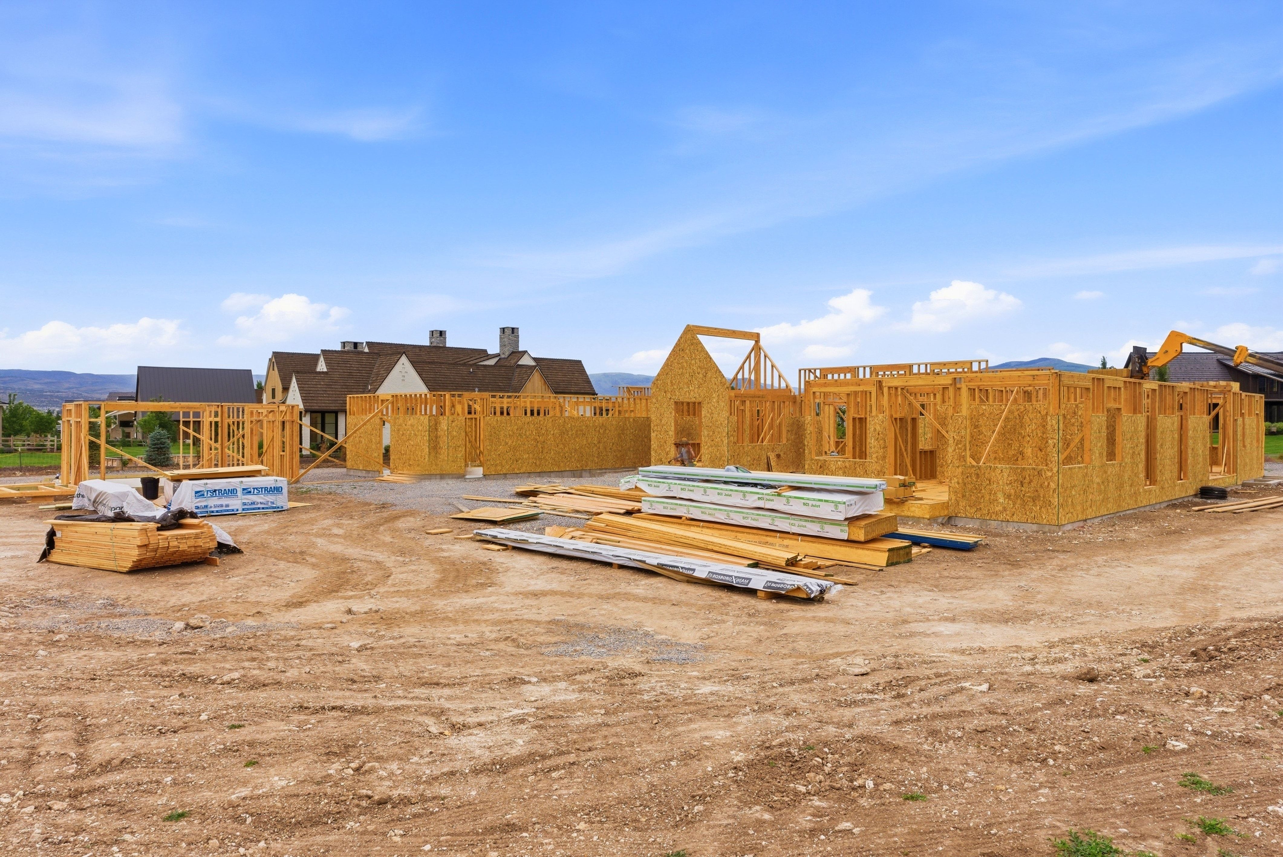 New construction framing and sheathing