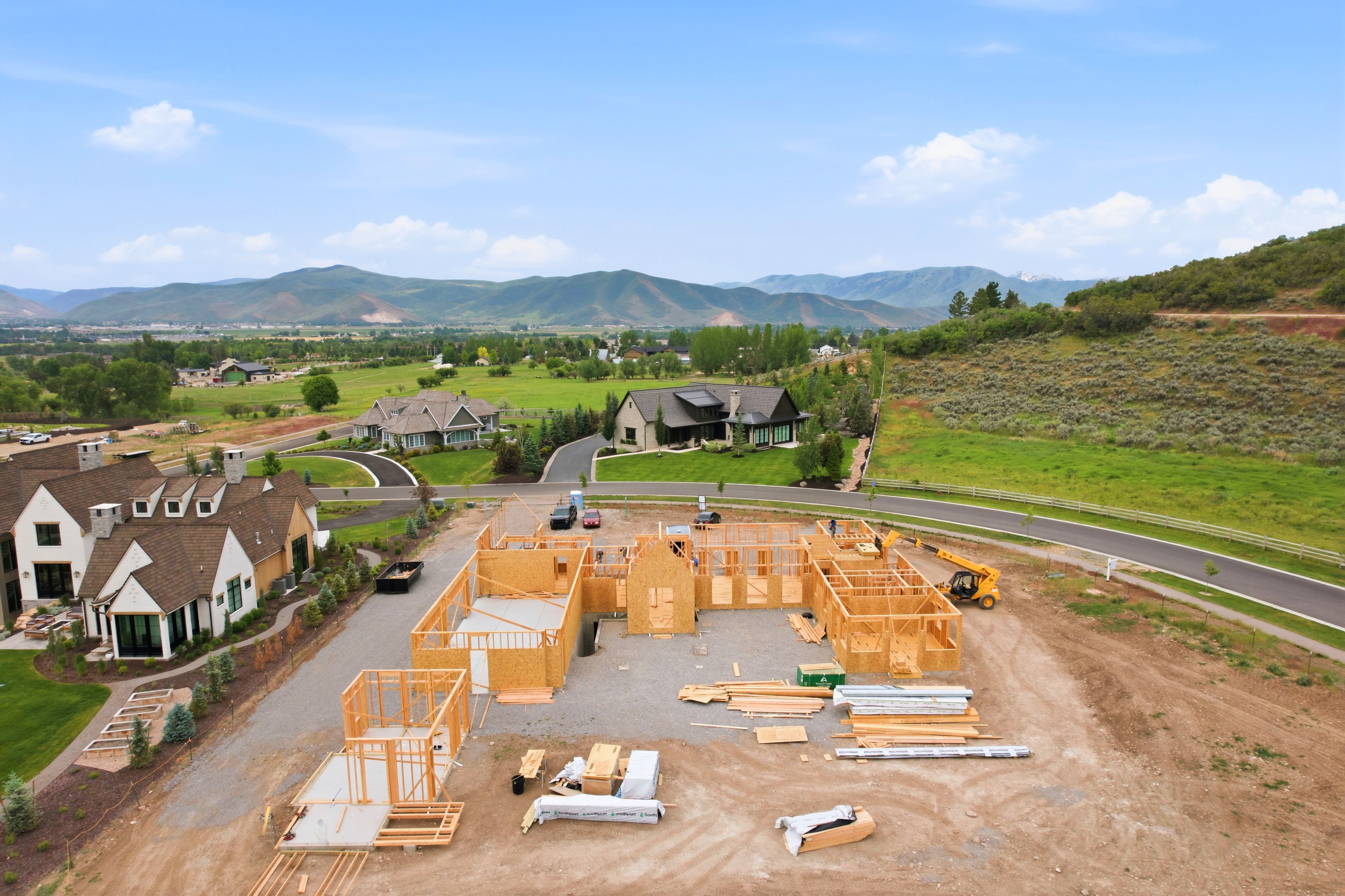 New construction framing in a developing community