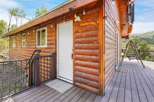 View of deck