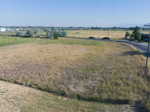 Aerial view of sparsely populated area
