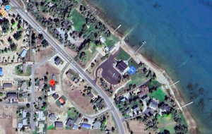 Aerial view of property's location