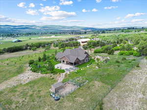 View of rural area with a mountain backdrop