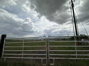 Gate featuring a view of rural / pastoral area