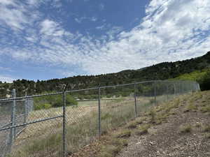 Fairview City fenced in water storage tank area.