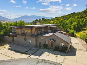View of front facade featuring a mountain view