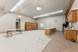 View of below grade area