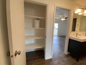 Closet featuring a sink