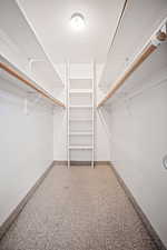 View of spacious closet in 2nd bedroom.
