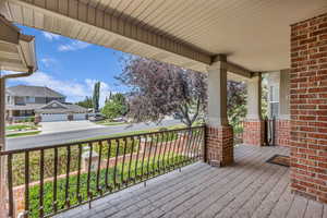 View off main entry porch