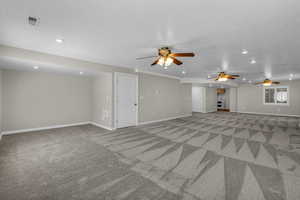 Large basement family room