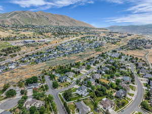 Aerial view Southwest with Porter Rockwell trail behind home