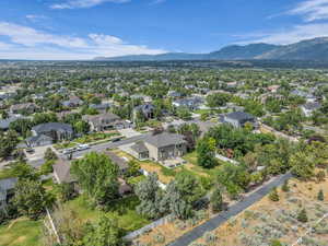 Aerial view North with Porter Rockwell trail behind home