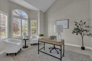 Entry office or possible formal living room