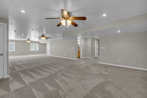Large basement family room