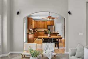 Kitchen view from living room