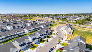 Aerial view of residential area