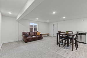 Basement Dining / family room area