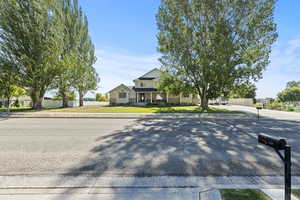 View of front of property featuring brick siding