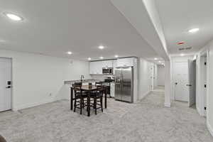 Basement Dining / family room area