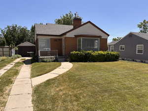 Bungalow-style house with detached garage