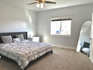 3rd on main, Primary Bedroom featuring carpet floors and a ceiling fan