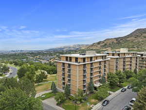View of apartment building / complex with a mountain view