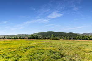 Mountain view featuring rural landscape