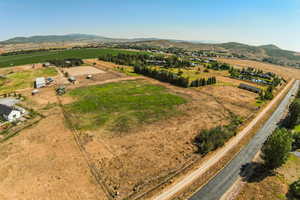 View of rural area with a mountainous background