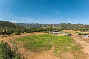 Mountain view featuring rural landscape
