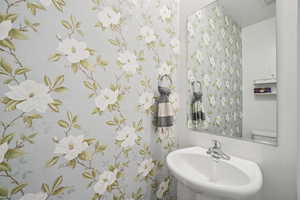 Bathroom featuring a sink