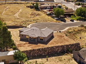 View from above of property