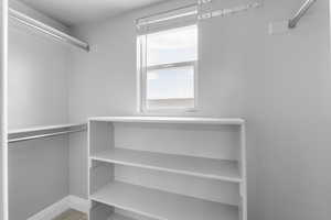 View of spacious closet