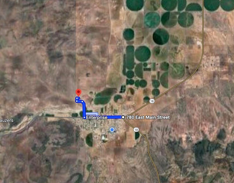 Aerial view of property's location