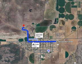 Aerial overview of property's location