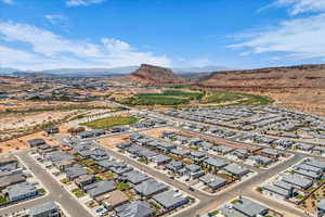 View of property location with nearby suburban area and mountains