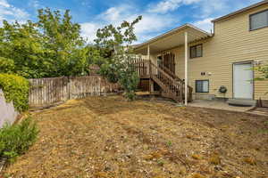 View of yard with stairs
