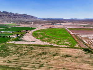 Mountain view with rural landscape