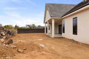 View of yard with a patio