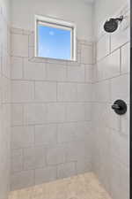 Bathroom featuring a stall shower