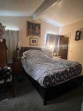 Bedroom featuring carpet flooring