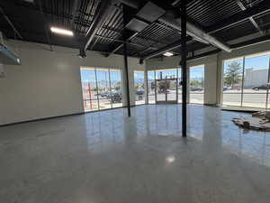 Garage with baseboards