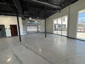 Garage with baseboards