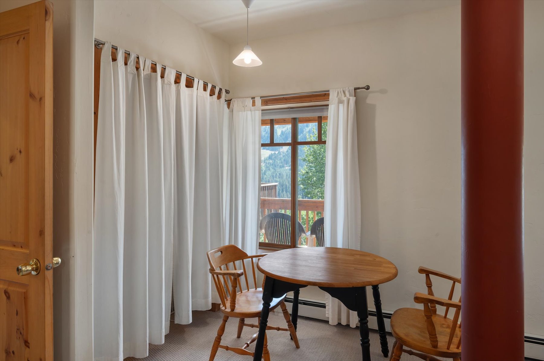 Dining area in the apartment