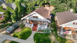 View from above of property