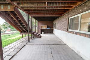 View of patio / terrace with a deck