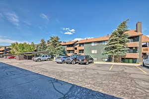 View of uncovered parking lot