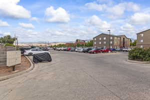 View of uncovered parking lot