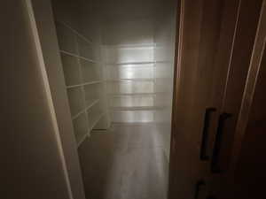 View of hidden pantry